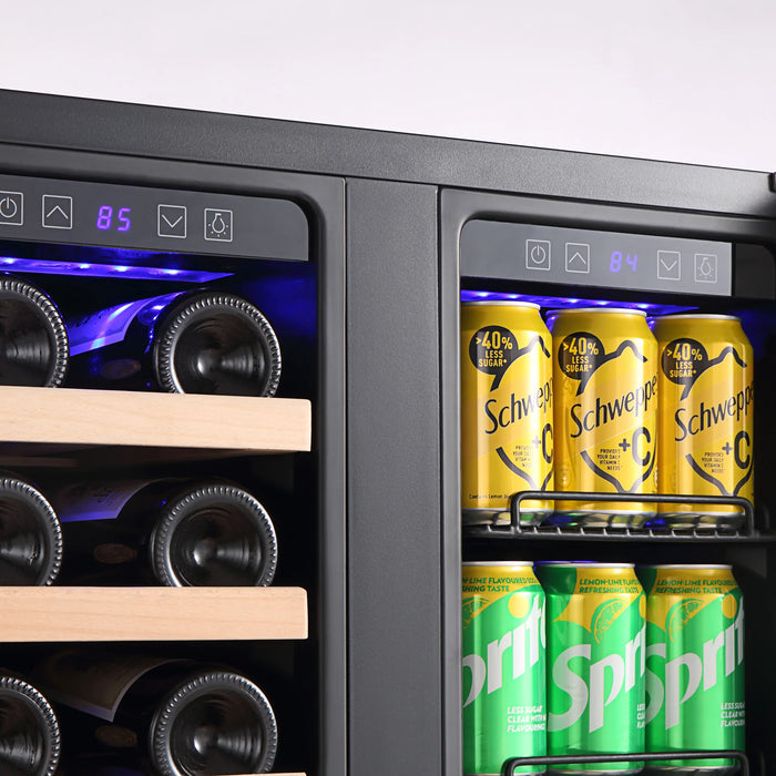 Empava 24" Dual Zone Wine Cooler & Beverage Fridge