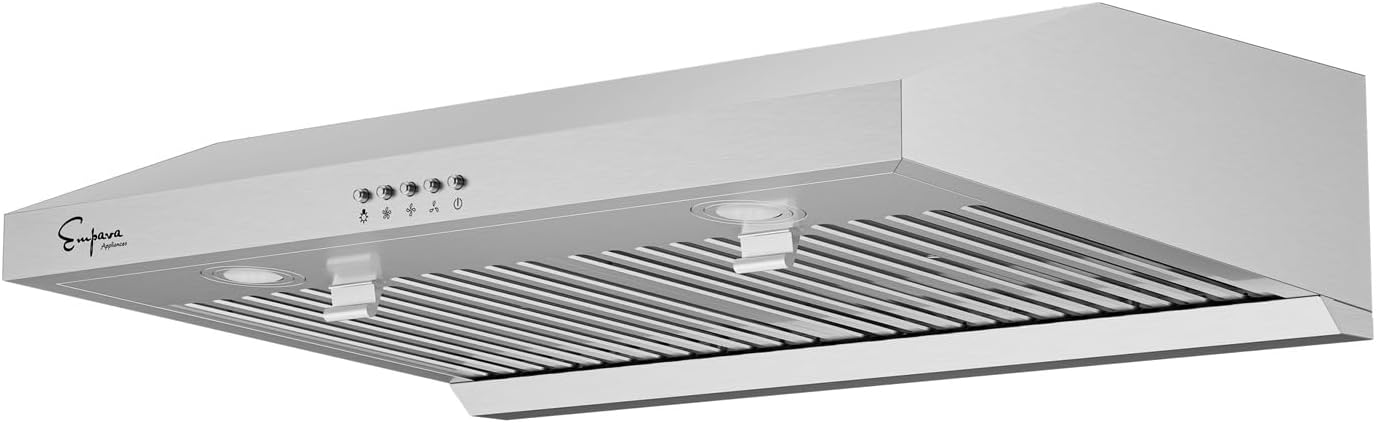 Empava 30 in. Kitchen 400 CFM Ultra Slim Ducted Under Cabinet Range Hood