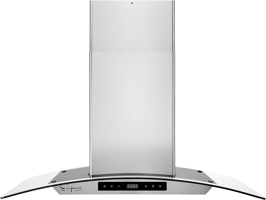 Empava 36 in. Kitchen 400 CFM Island Wall Mount Ducted Range Hood