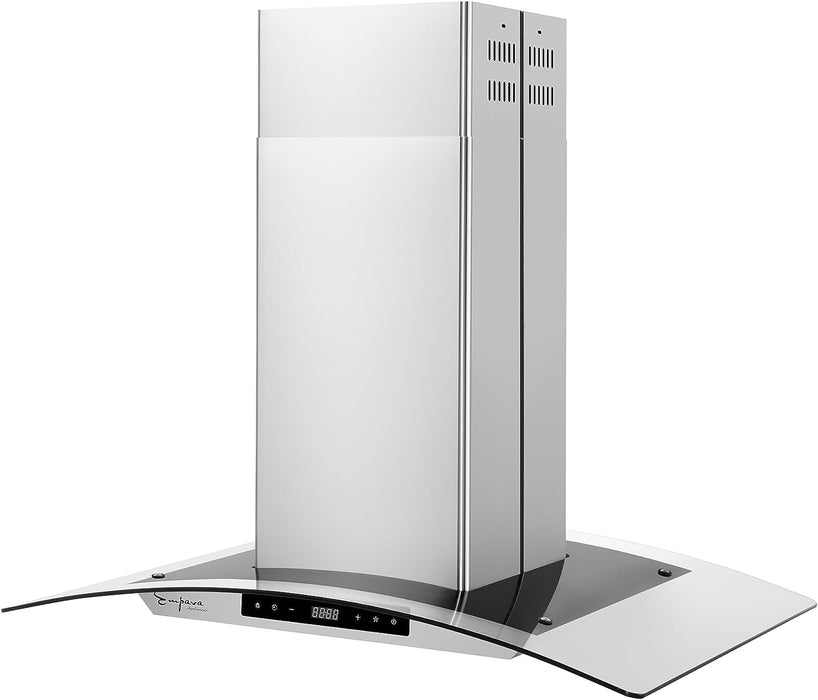 Empava 36 in. Kitchen 400 CFM Island Wall Mount Ducted Range Hood