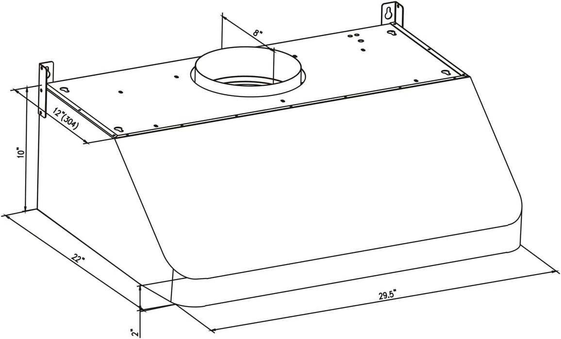 Empava 30 in. Ducted Under Cabinet Range Hood