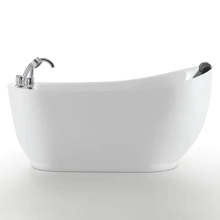 Empava 59 in. Whirlpool Freestanding Acrylic Bathtub
