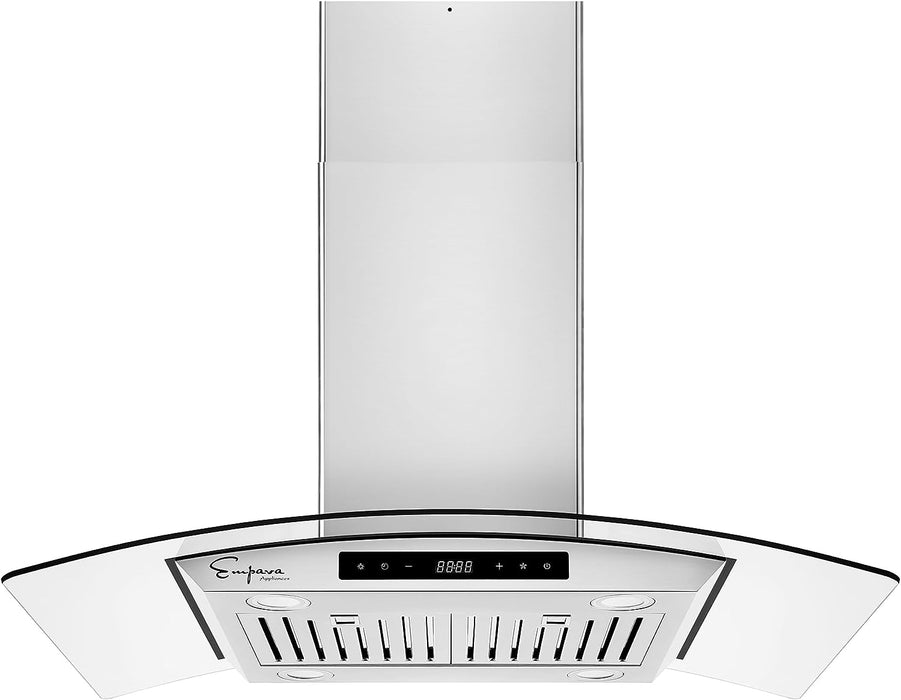 Empava 36 in. Kitchen 400 CFM Island Wall Mount Ducted Range Hood