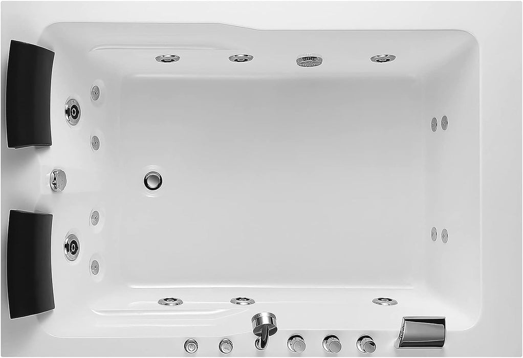 Empava 71 in. Acrylic Alcove Whirlpool Bathtub