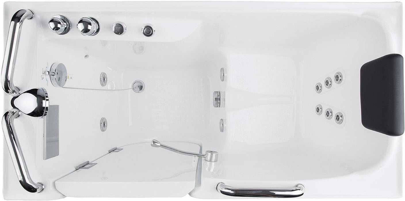 Empava 53 in. Walk-in Whirlpool Bathtub