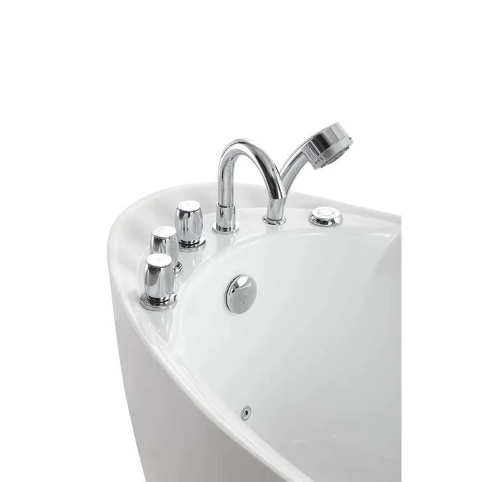 Empava 67 in. Whirlpool Freestanding Acrylic Bathtub