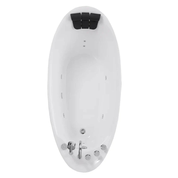 Empava 67 in. Whirlpool Freestanding Acrylic Bathtub