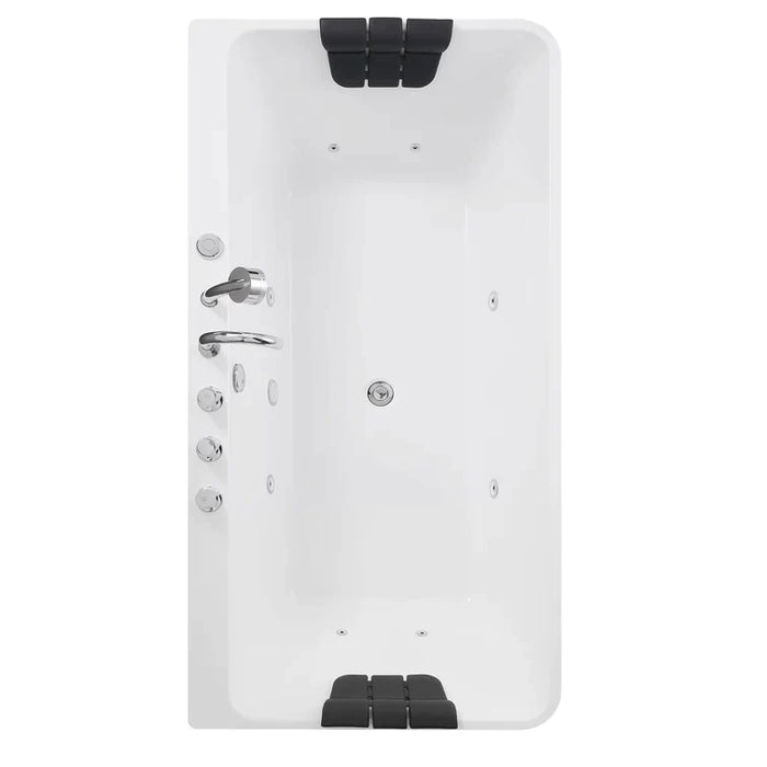 Empava 67 in. Whirlpool Freestanding Acrylic Bathtub