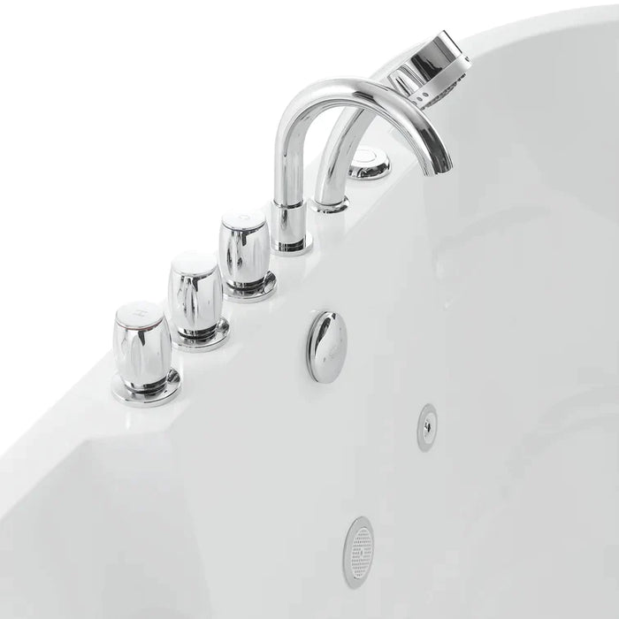 Empava 67 in. Whirlpool Acrylic Freestanding Bathtub