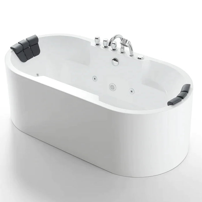Empava 67 in. Whirlpool Acrylic Freestanding Bathtub