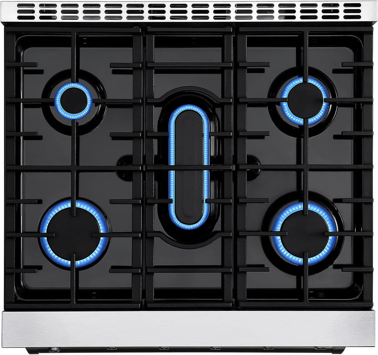 Empava 30 In. Pro-Style Slide-in Single Oven Gas Range