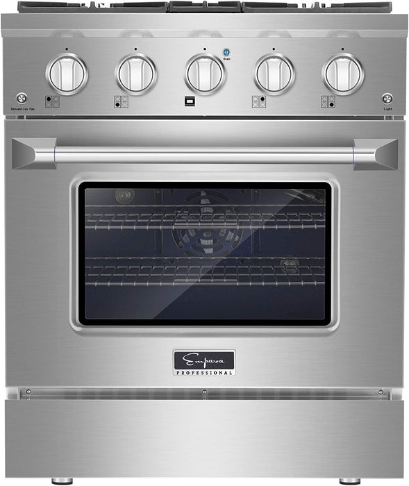 Empava 30 in. Pro-Style Slide-In Single Oven Gas Range