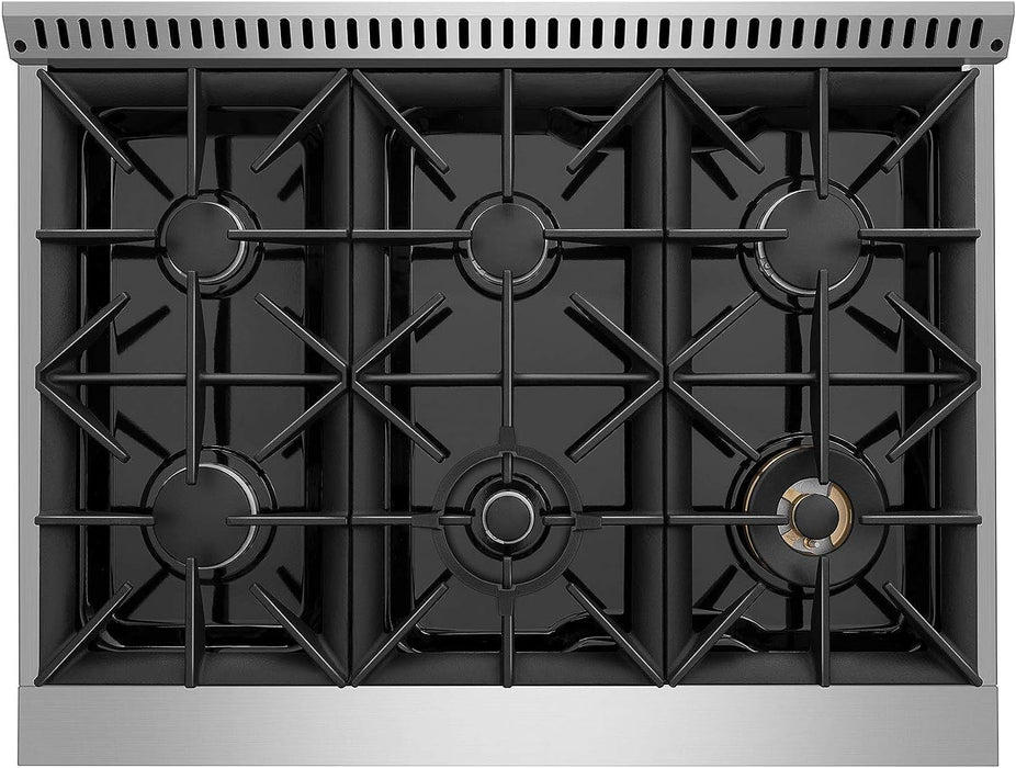 Empava 36 In. Pro-Style Slide-In Single Oven Gas Range