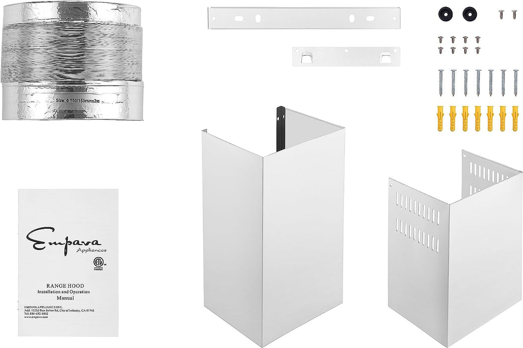 Empava 30 in. 400 CFM Wall Mount Ducted Range Hood