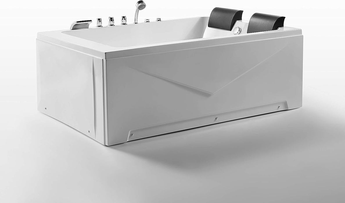 Empava 71 in. Whirlpool Acrylic Alcove Bathtub