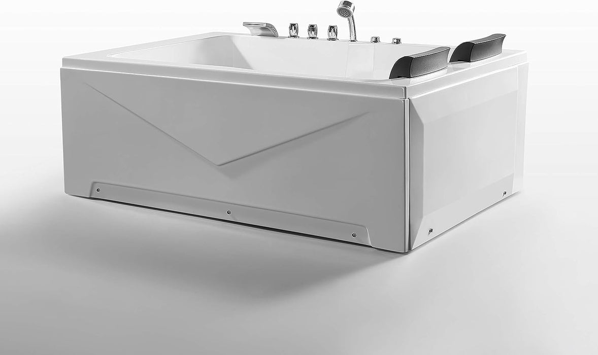 Empava 71 in. Whirlpool Acrylic Alcove Bathtub