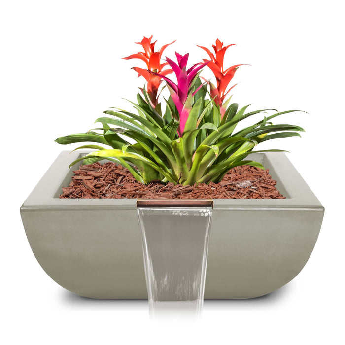 The Outdoor Plus Square Avalon Planter & Water Bowl - GFRC Concrete