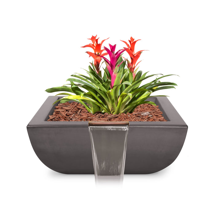 The Outdoor Plus Square Avalon Planter & Water Bowl - GFRC Concrete