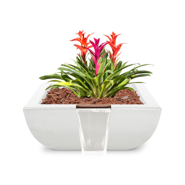 The Outdoor Plus Square Avalon Planter & Water Bowl - GFRC Concrete