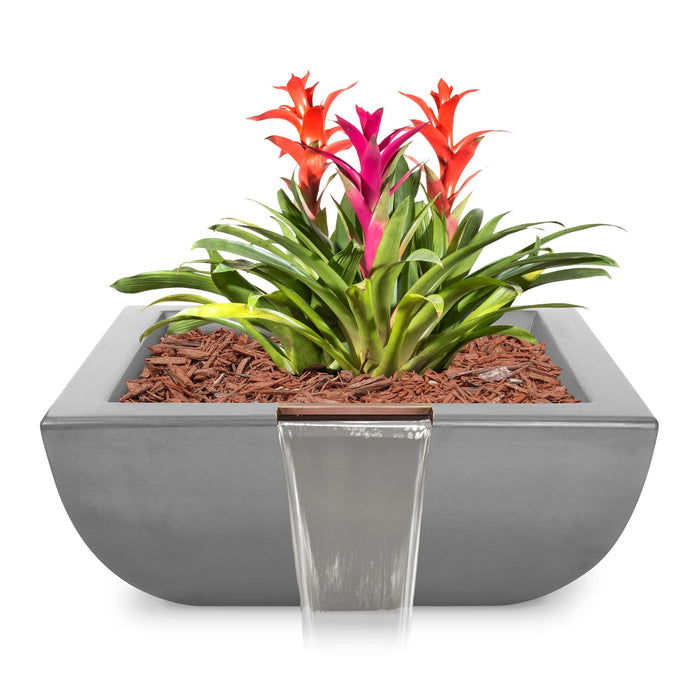 The Outdoor Plus Square Avalon Planter & Water Bowl - GFRC Concrete