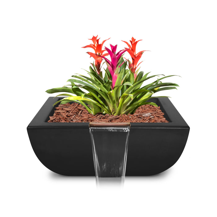 The Outdoor Plus Square Avalon Planter & Water Bowl - GFRC Concrete