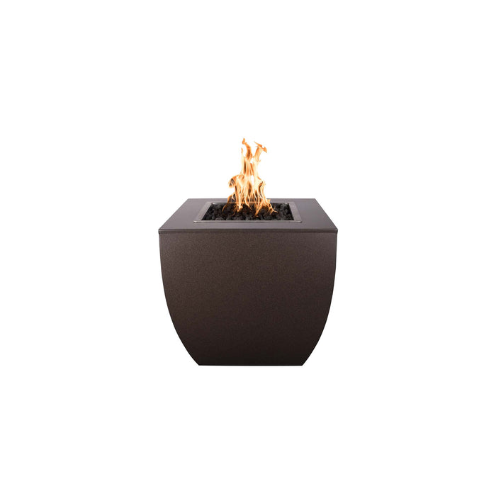 The Outdoor Plus Square Avalon Tall Fire Pit - Hammered Copper