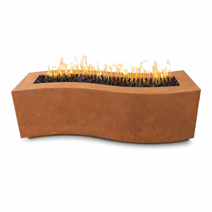 The Outdoor Plus Rectangular Billow Fire Pit - Corten Steel