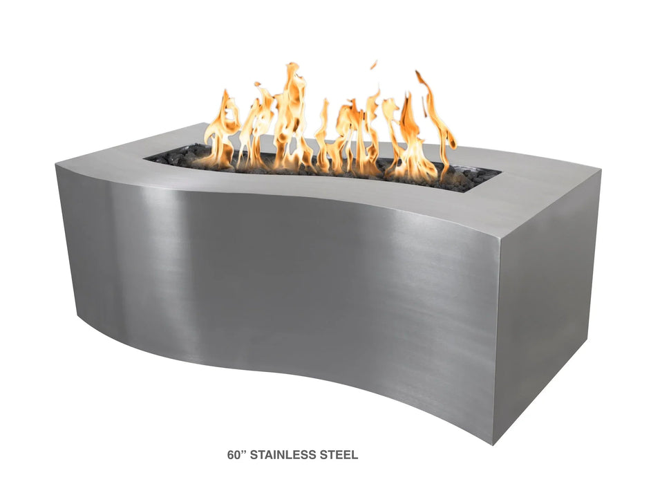 The Outdoor Plus 72" Rectangular Billow Fire Pit - Powder Coated Metal