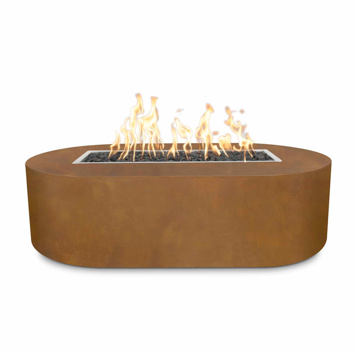 The Outdoor Plus Rectangular Bispo Fire Pit - Corten Steel