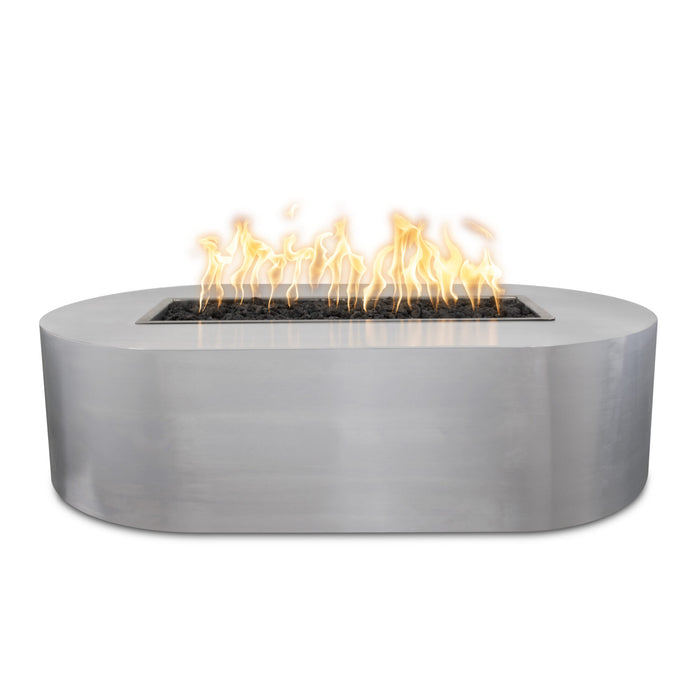 The Outdoor Plus Rectangular Bispo Fire Pit - Stainless Steel