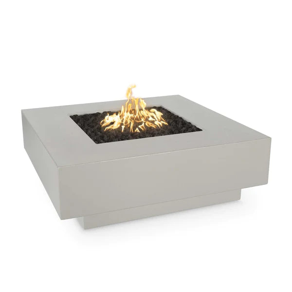 The Outdoor Plus Square Cabo Fire Pit - Stainless Steel