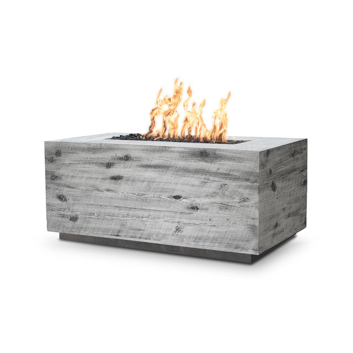 The Outdoor Plus 96" Rectangular Catalina Fire Pit - Wood Grain GFRC Concrete