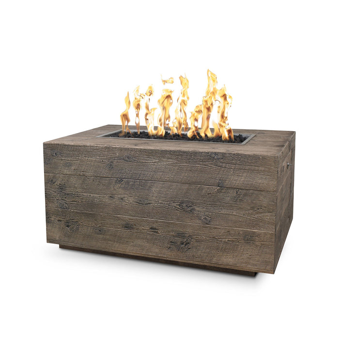 The Outdoor Plus 84" Rectangular Catalina Fire Pit - Wood Grain GFRC Concrete