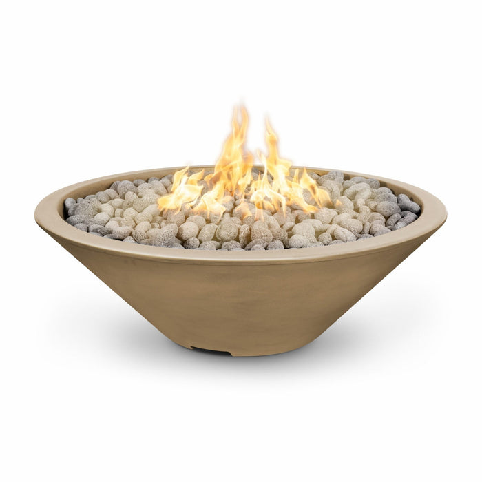 The Outdoor Plus 48" Round Cazo Fire Pit - GFRC Concrete - Liquid Propane