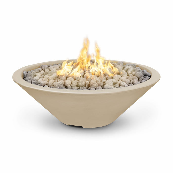 The Outdoor Plus 48" Round Cazo Fire Pit - GFRC Concrete - Liquid Propane