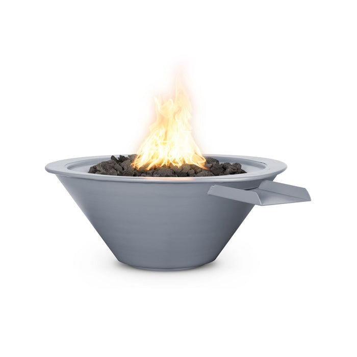 The Outdoor Plus Round Cazo Fire & Water Bowl - Powder Coated Metal - Liquid Propane