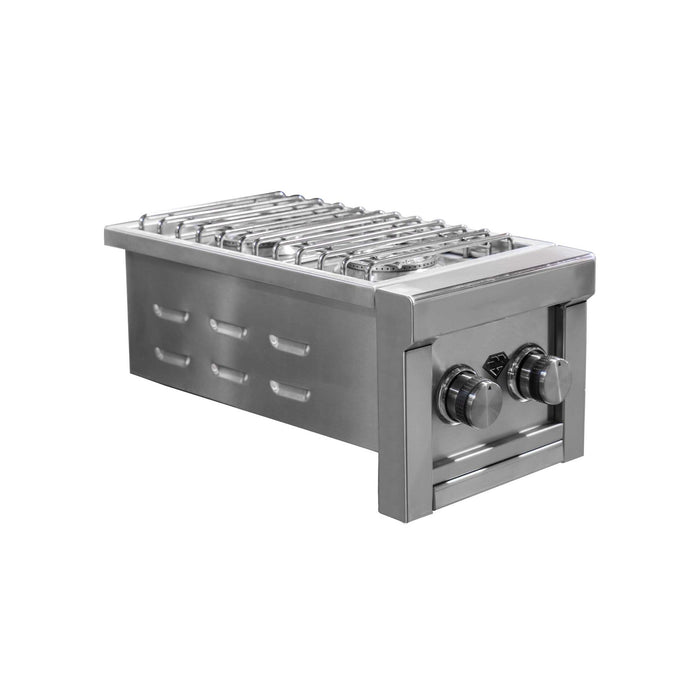 The Outdoor Plus Double Side Burner Stainless Steel DG-DSBNG