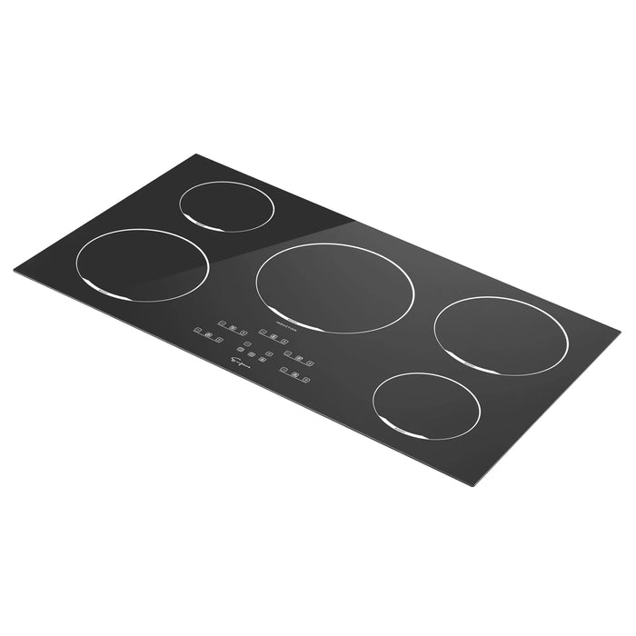 Empava 36 Inch 5 Elements Black Induction Cooktop