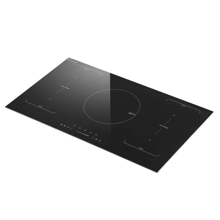 Empava 36 Inch Black Electric Stove Induction Cooktop