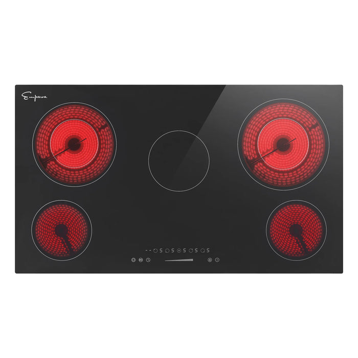 Empava 36 Inch Black Electric Radiant Cooktop