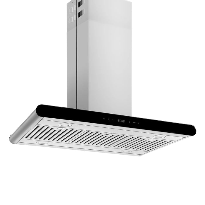 Empava 36 in. 400 CFM Island Wall Mount Ducted Range Hood