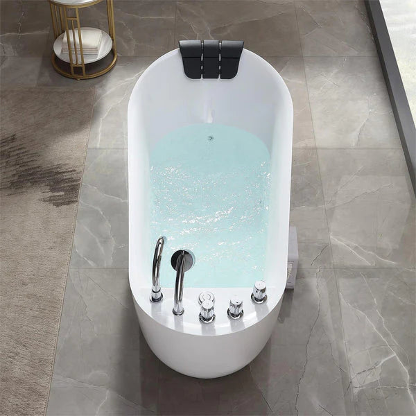 Empava 67 in. Whirlpool Freestanding Acrylic Bathtub