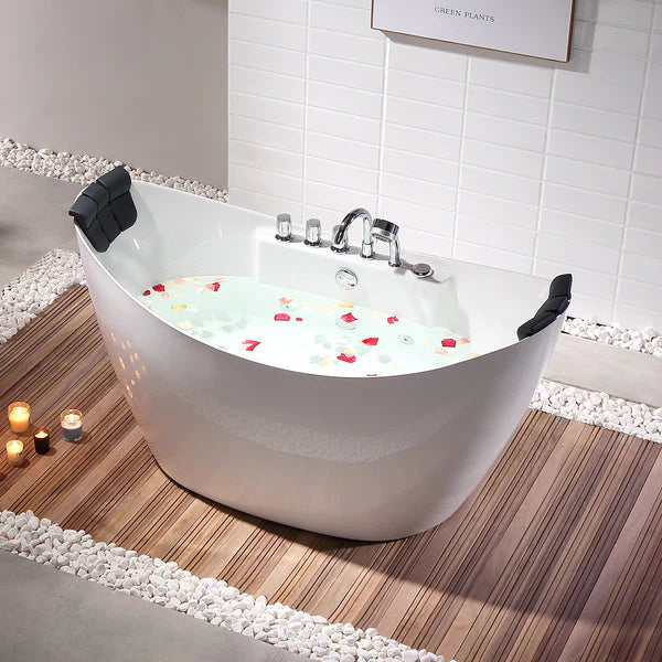 Empava 67 in. Whirlpool Freestanding Acrylic Bathtub