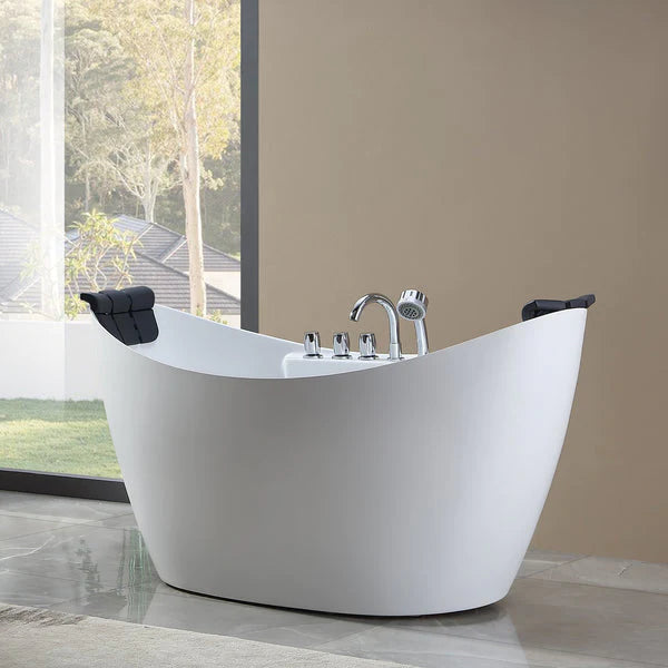 Empava 67 in. Whirlpool Freestanding Acrylic Bathtub