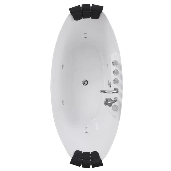 Empava 67 in. Whirlpool Freestanding Acrylic Bathtub