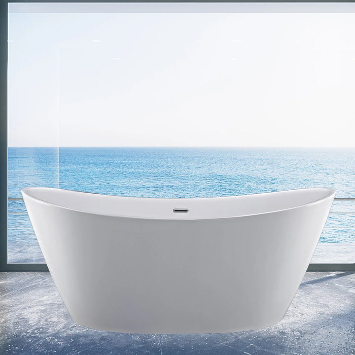 Empava 67 in. Freestanding Soaking Bathtub