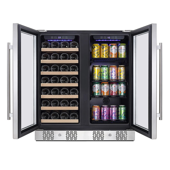 Empava Dual Zone Wine Cooler & Beverage Fridge