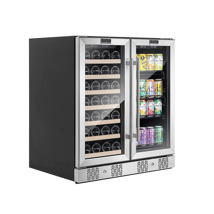 Empava Dual Zone Wine Cooler & Beverage Fridge