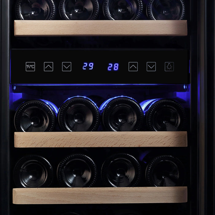 Empava 15 Inch Dual Zone Wine Cooler Wine Fridge