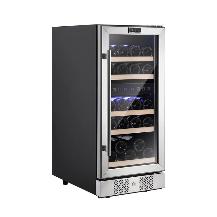 Empava 15 Inch Dual Zone Wine Cooler Wine Fridge